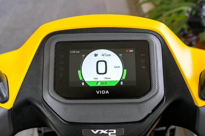 Vida VX2 TFT display